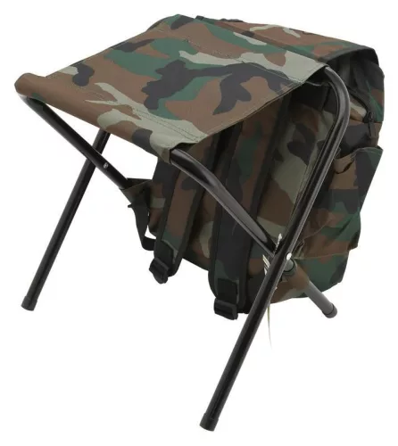 Összecsukható kempingszék hátizsákkal OLBIA ARMY 