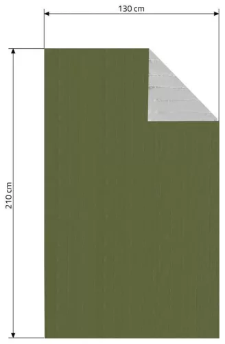 Izoterm fólia SOS zöld 210 x 130 cm