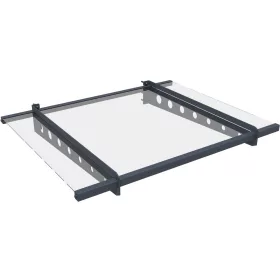 Rojaplast bejárati előtető, átlátszó plexi, 100x80 CM