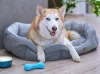 Petsy Alík puha gyapjú kutyafekhely - szürke - 90 cm