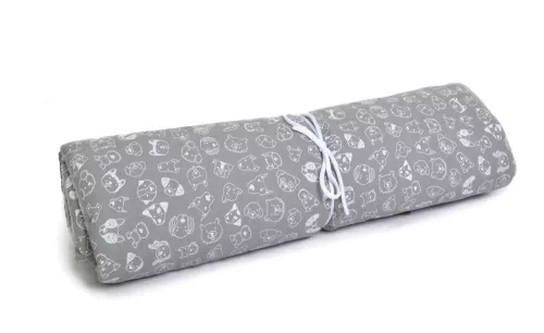 Petsy Max pamut utazópárna kedvenceknek, 90 cm - szürke/fehér mintás