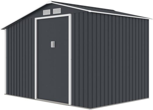 Rojaplast Luke "A-2" fém kerti ház, tároló szürke - 278 x 191 x 195 cm
