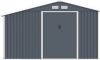 Rojaplast Luke "A-2" fém kerti ház, tároló szürke - 278 x 191 x 195 cm