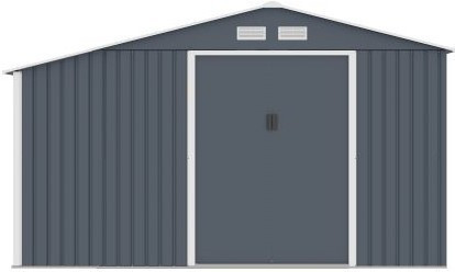 Rojaplast Luke "A-2" fém kerti ház, tároló szürke - 278 x 191 x 195 cm