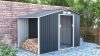 Rojaplast Luke "A-2" fém kerti ház, tároló szürke - 278 x 191 x 195 cm