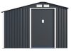Rojaplast Luke "A" fém kerti ház, tároló szürke - 278 x 127 x 195 cm