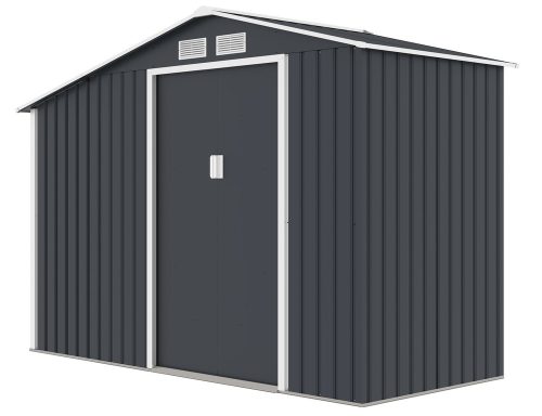 Rojaplast Luke "A" fém kerti ház, tároló szürke - 278 x 127 x 195 cm