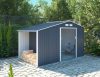Rojaplast Luke "B" fém kerti ház, tároló szürke - 342 x 191 x 202 cm