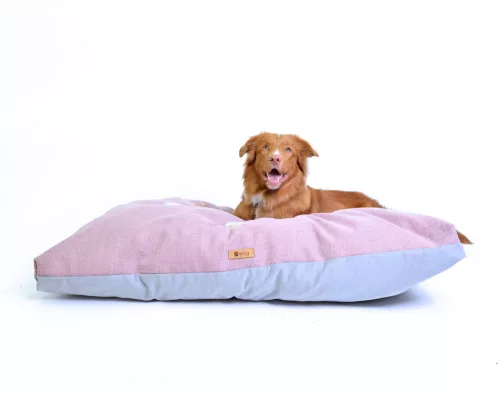 Petsy Connie poliészter kutyapárna - pink-szürke - 135 cm