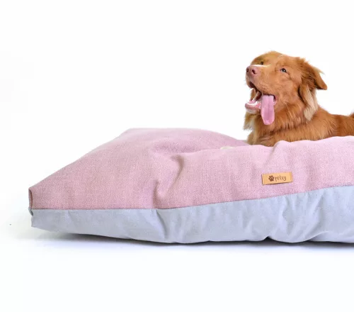 Petsy Connie poliészter kutyapárna - pink-szürke - 135 cm
