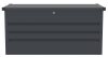 Rojaplast Max A fém kerti tároló doboz, 295 L - sötétszürke