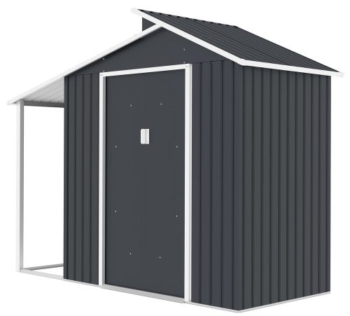 Rojaplast Oscar "E-A" fém kerti ház, tároló szürke - 292 x 129 x 229 cm