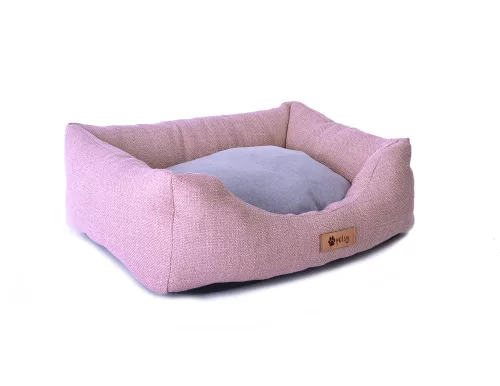 Petsy Connie poliészter kutyafekhely - pink-szürke - 65 cm