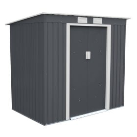   Rojaplast S2001A  fém kerti ház, tároló, szürke - 201 x 121 x 176 cm 