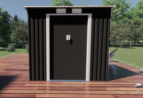 Rojaplast S2001A  fém kerti ház, tároló, szürke - 201 x 121 x 176 cm 