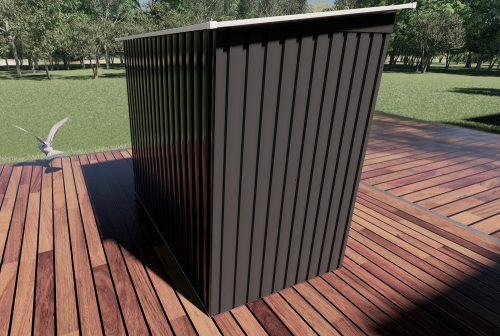 Rojaplast S2001A  fém kerti ház, tároló, szürke - 201 x 121 x 176 cm 