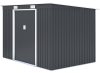 Rojaplast S2001C fém kerti ház, tároló, szürke - 261 x 181 x 176 cm 