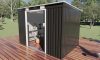 Rojaplast S2001C fém kerti ház, tároló, szürke - 261 x 181 x 176 cm 