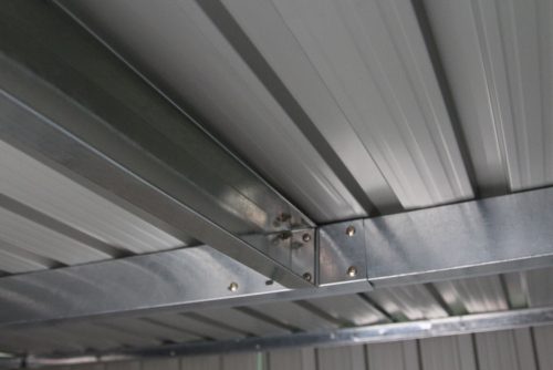 Rojaplast S2001C fém kerti ház, tároló, szürke - 261 x 181 x 176 cm 