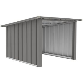   Rojaplast Smart B fém robotfűnyíró garázs - világosszürke