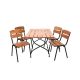 Rojaplast Udine fenyőfából készült kerti bútor szett, 4 db székkel