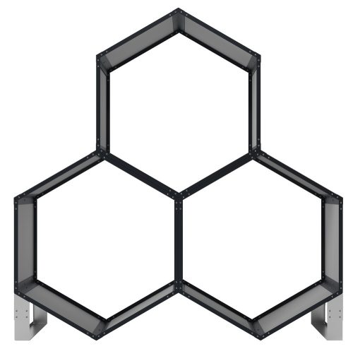 Rojaplast modul a kültéri hatszögletű fatárolókhoz (2db)