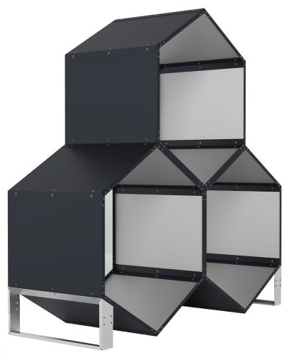 Rojaplast modul a kültéri hatszögletű fatárolókhoz (2db)