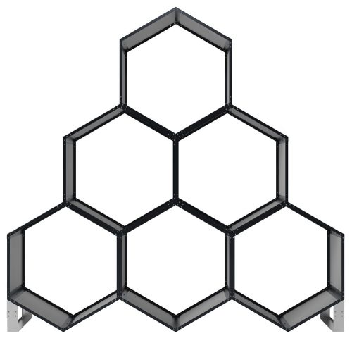 Rojaplast modul a kültéri hatszögletű fatárolókhoz (2db)