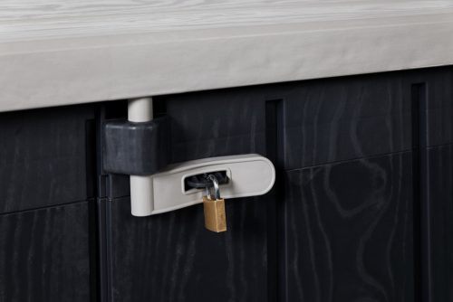 Toomax Stora Way Plus XL grafit 1270 literes műanyag beltéri-kültéri szekrény - grafit/világos szürke