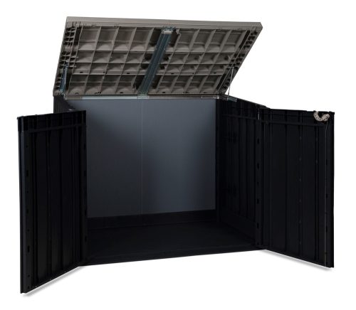 Toomax Stora way plus 2XL grafit 2270 literes műanyag beltéri-kültéri szekrény - grafit/világos szürke