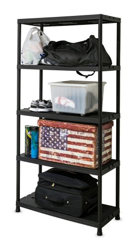 Toomax Universal pro 94-5 műanyag ötszintes polc - fekete