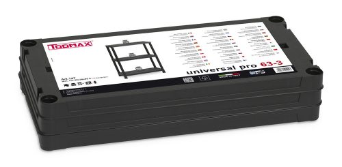 Toomax Universal pro 63-3 műanyag háromszintes polc - fekete