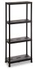 Toomax UNIVERSAL PRO 63-4 műanyag polc – 4 szintes tároló állvány, fekete