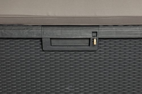 Toomax Santorini plus grafit 550 literes műanyag kerti tárolódoboz - grafit