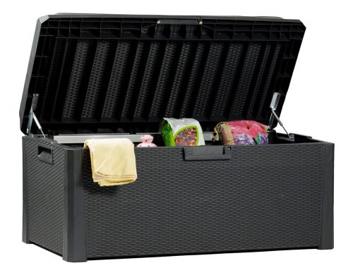 Toomax Santorini plus grafit 550 literes műanyag kerti tárolódoboz - grafit