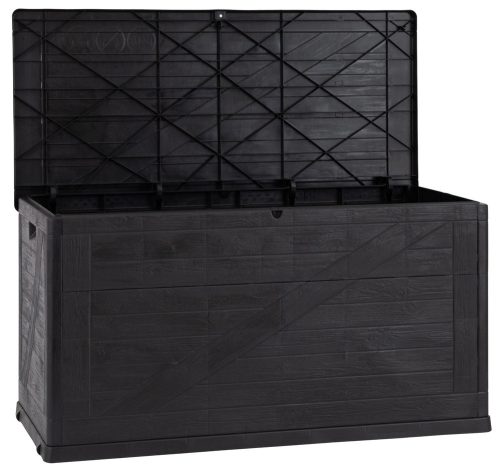 Toomax Wood műanyag kerti tároló doboz 420 L - grafit