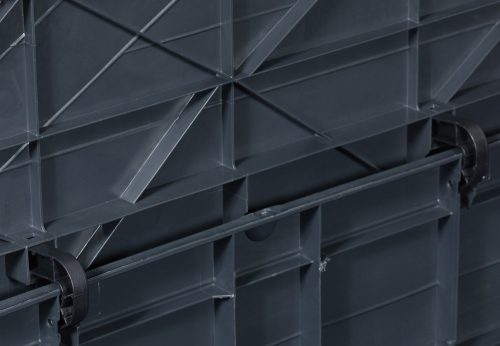 Toomax Wood műanyag kerti tároló doboz 420 L - grafit