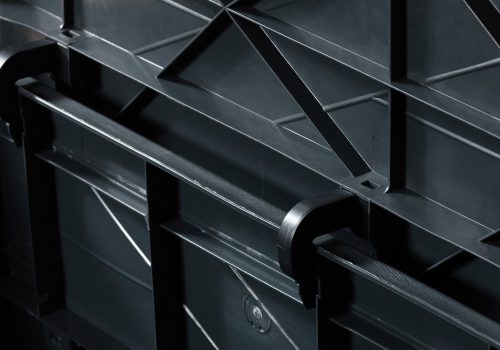 Toomax Wood műanyag kerti tároló doboz 420 L - grafit