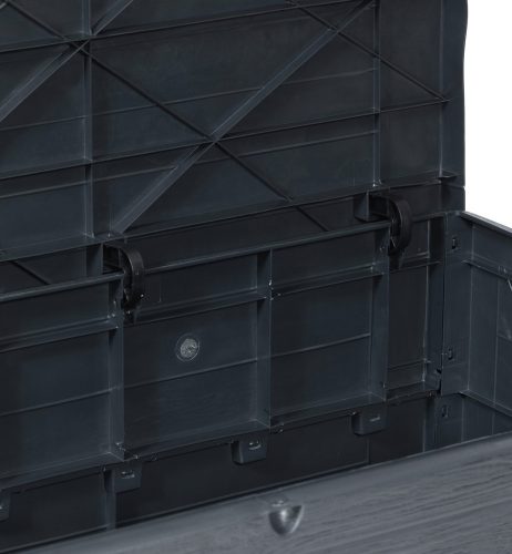 Toomax Wood műanyag kerti tároló doboz 420 L - grafit