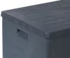 Toomax Wood műanyag kerti tároló doboz 420 L - grafit