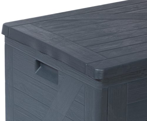 Toomax Wood műanyag kerti tároló doboz 420 L - grafit