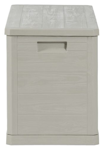 TOOMAX Woodys Grey 280 literes kerti műanyag tárolódoboz - világosszürke