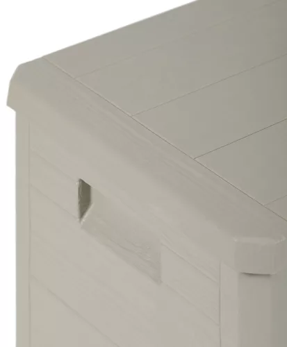 TOOMAX Woodys Grey 280 literes kerti műanyag tárolódoboz - világosszürke