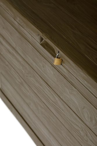 Toomax Woodys brown 280 literes műanyag kerti tárolódoboz - barna