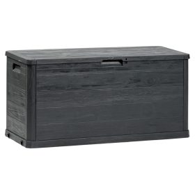   Toomax Woodys grafit 280 literes műanyag kerti tárolódoboz