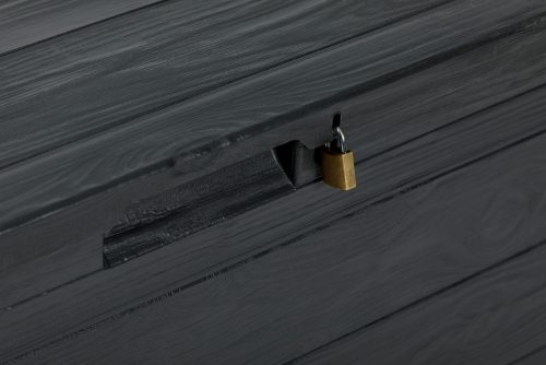 Toomax Woodys grafit 280 literes műanyag kerti tárolódoboz