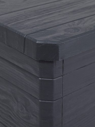 Toomax Woodys grafit 280 literes műanyag kerti tárolódoboz