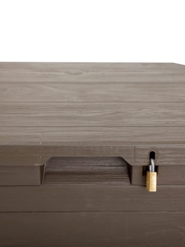 Toomax Woodys brown 90 literes műanyag kerti tárolódoboz - barna