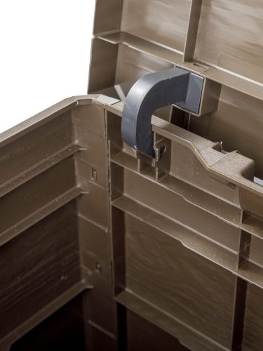 Toomax Woodys brown 90 literes műanyag kerti tárolódoboz - barna