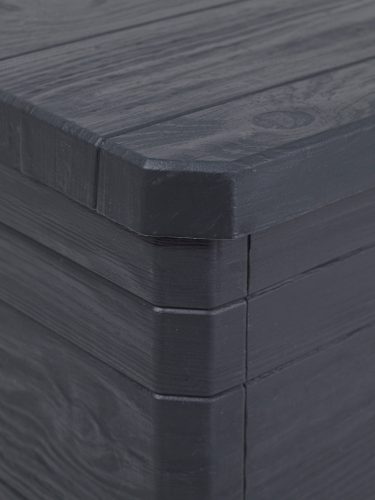 Toomax Woodys grafit 90 literes műanyag kerti tárolódoboz